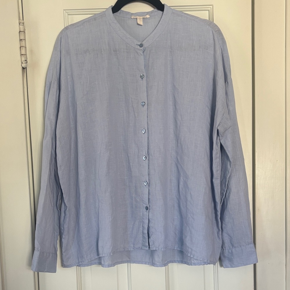 100% organic linen Eileen Fisher Shirt